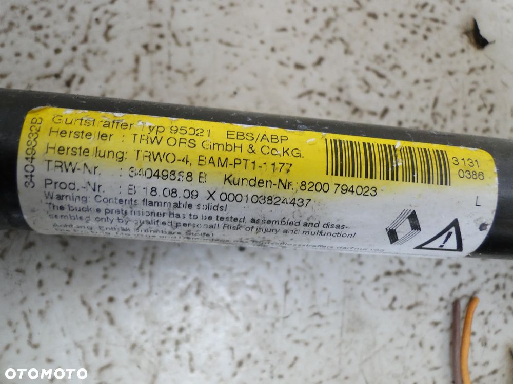 RENAULT LAGUNA III 3 KONSOLA DESKA PODUSZKI AIRBAG PASY SENSOR KOMPLET ORYGINAŁ EUROPA - 18