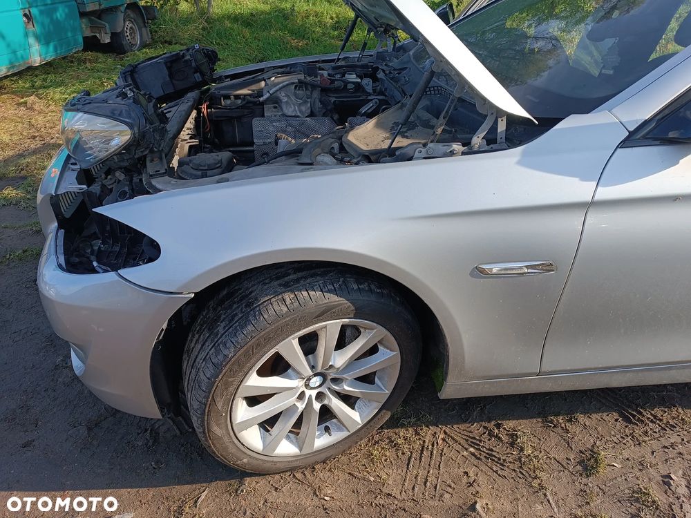 BMW F10 2012R TITANSILBER METALLIC KOMPLETNY PRZÓD MASKA ZDERZAK BŁOTNIK LEWY PRAWY LAMPY PAS CZOŁOWY - 2