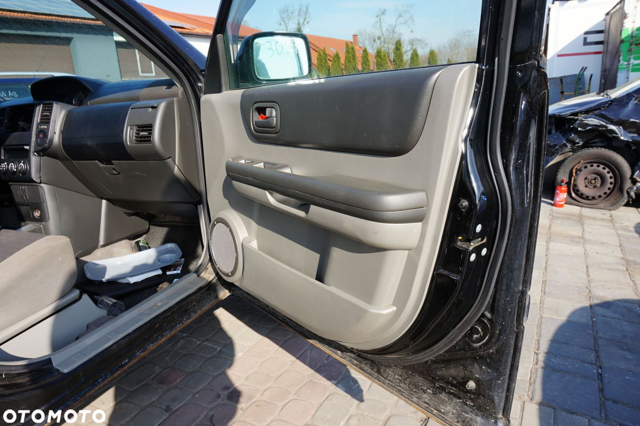 DRZWI PRZEDNIE PRAWE X-TRAIL T30 I KH3  CZARNY NISSAN 2001-2007 - 6
