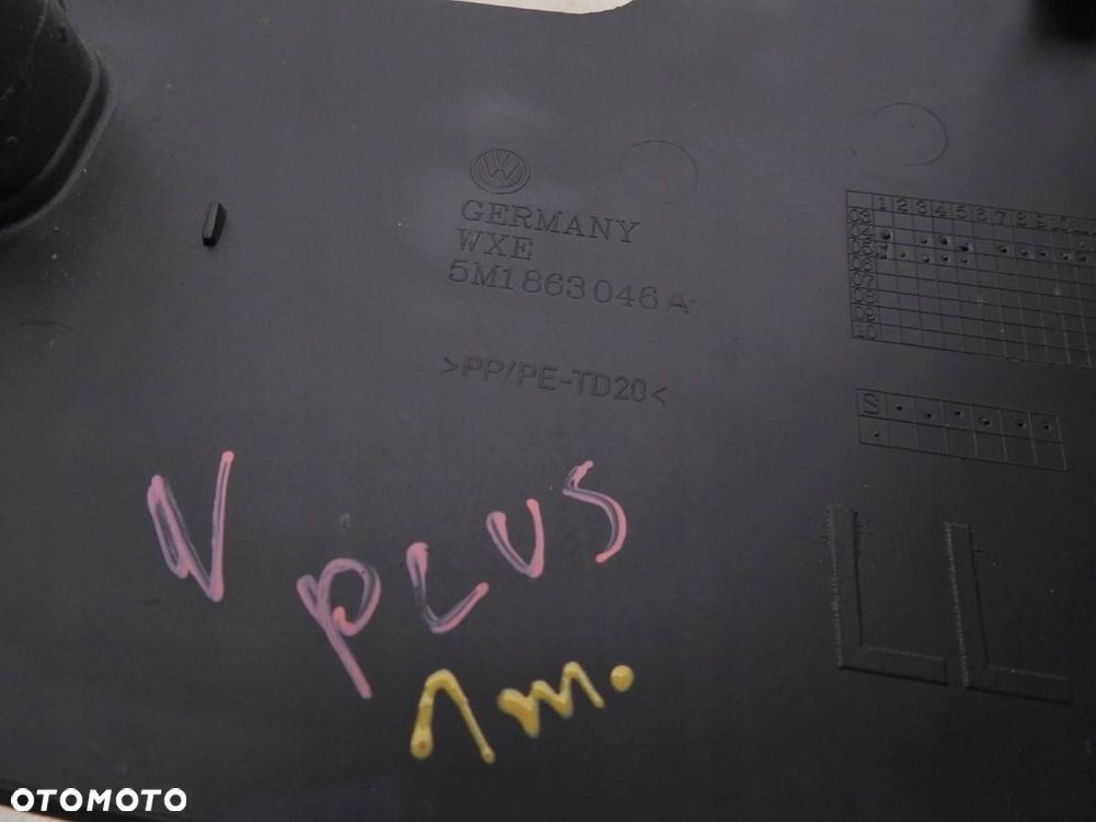 TUNEL ŚRODKOWY VW GOLF V PLUS 5M1863243B - 2