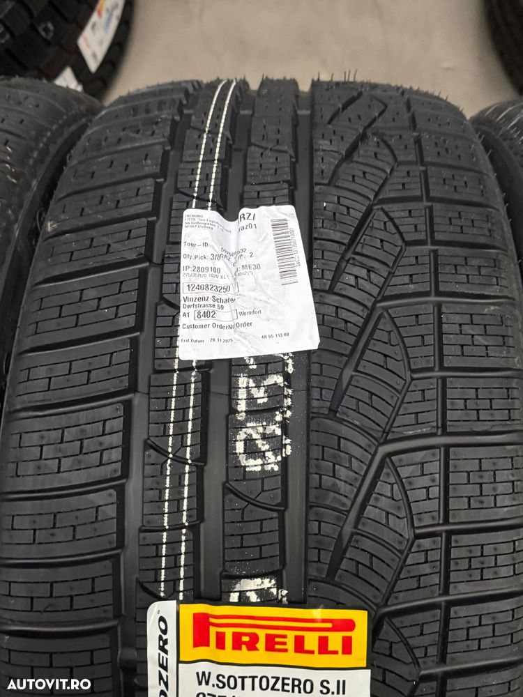 Vând set anvelope 245/40/20-275/35/20 Pirelli de iarnă cu runflat și steluță BMW noi - 6