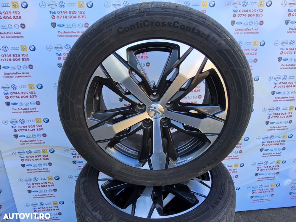 Jante aliaj Peugeot 3008 R18 308 508 5008 Citroen c4 c5 jante cu anvelope 225/55/r18 continental - 10