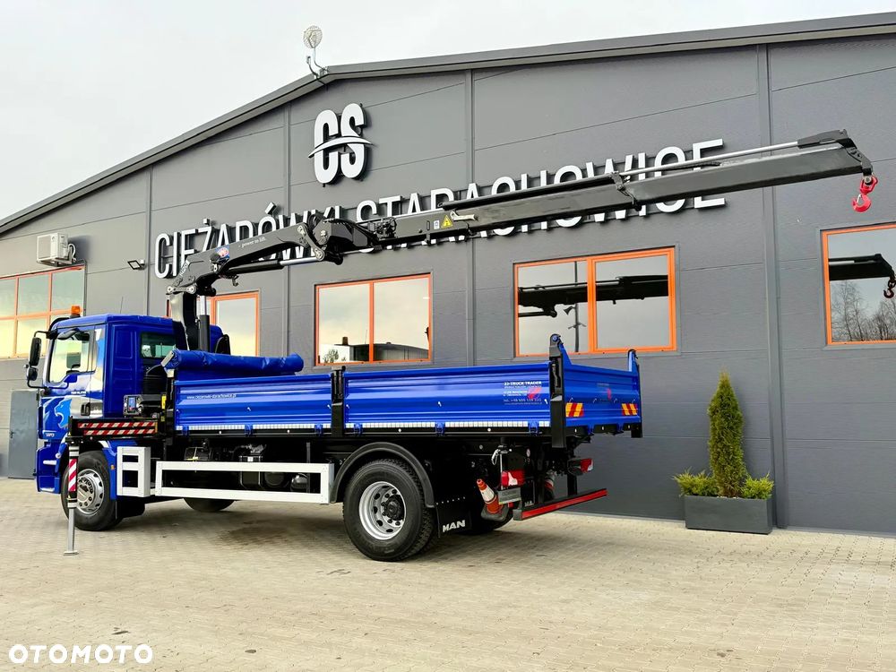 MAN MAN TGM TGL TGS 18.250 // E6 // wywrotka + HDS HMF z pilotem // 4x2 // budowlanka // kiper wywrot żuraw dzwig kran Crane - 5
