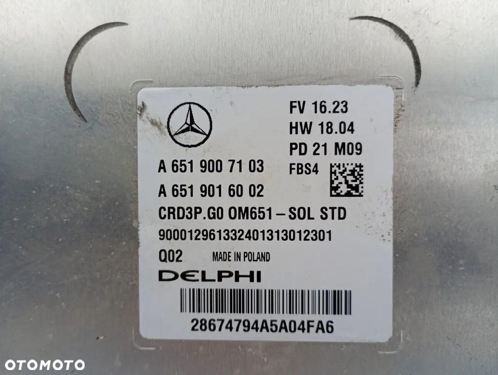 sterownik silnika komputer mercedes sprinter w907 2.2 cdi a6519007103 a6519016002 - 4