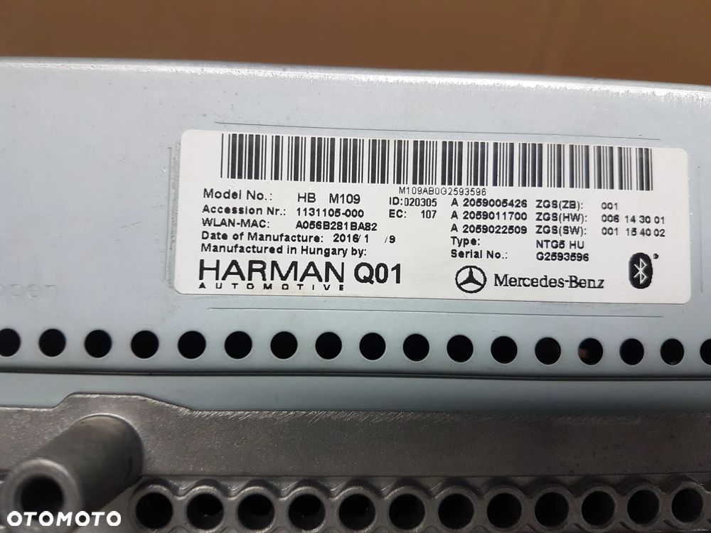 MERCEDES W205 RADIO NAWIGACJA HARMAN - 3