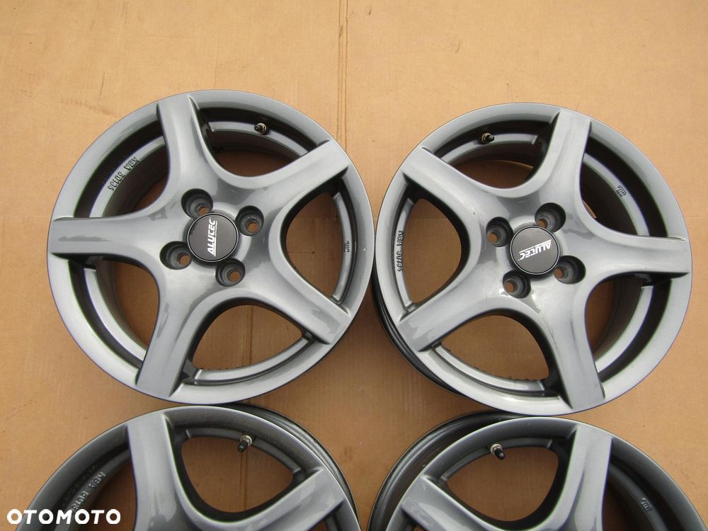 4x Felgi Aluminiowe 15 Opel Adam Vectra A Astra F Aveo Tigra Vectra Combo C Corsa B C D E Meriva Kadet Chevrolet Spark Lanos Nexia Nubira Aveo 5,5 j 4x100 ET40 piasta 56,6 mm + czujniki TPMS ALUTEC GERMANY - 5