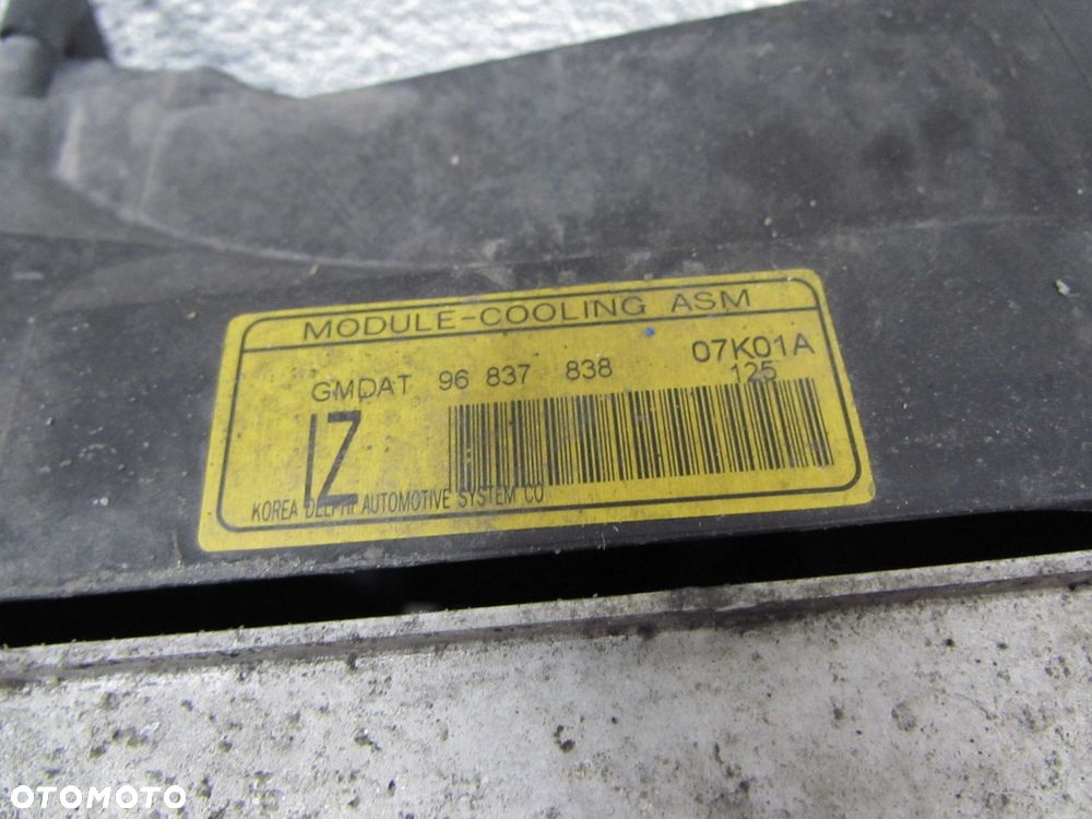 OPEL ANTARA CAPTIVIA 2.0 AUTOMAT 06-10 KOMPLET CHLODNIC WODY KLIMATYZACJI WENTYLATORY - 10