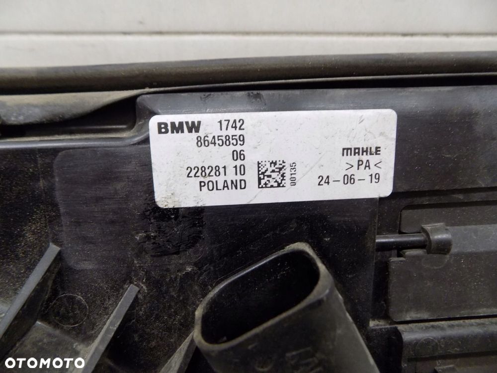 BMW F39 F48 F45 CHŁODNICE WENTYLATOR 8645782 9271205 7617597 7636072 - 7