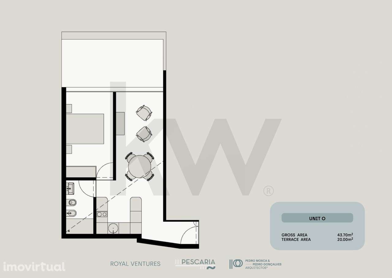 Apartamento T1 com terraço em primeira linha de rio | Pescaria Riverfr - Grande imagem: 5/14
