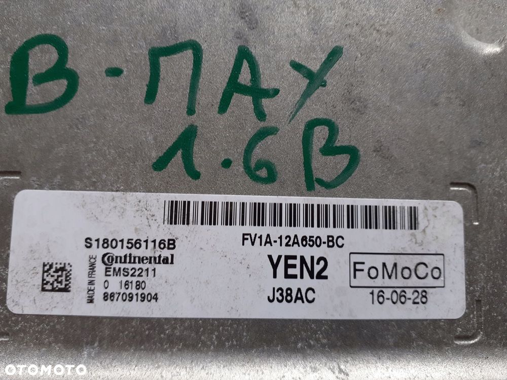 komputer silnika ford b-max 1.6 16v fv1a-12a650-bc - 2