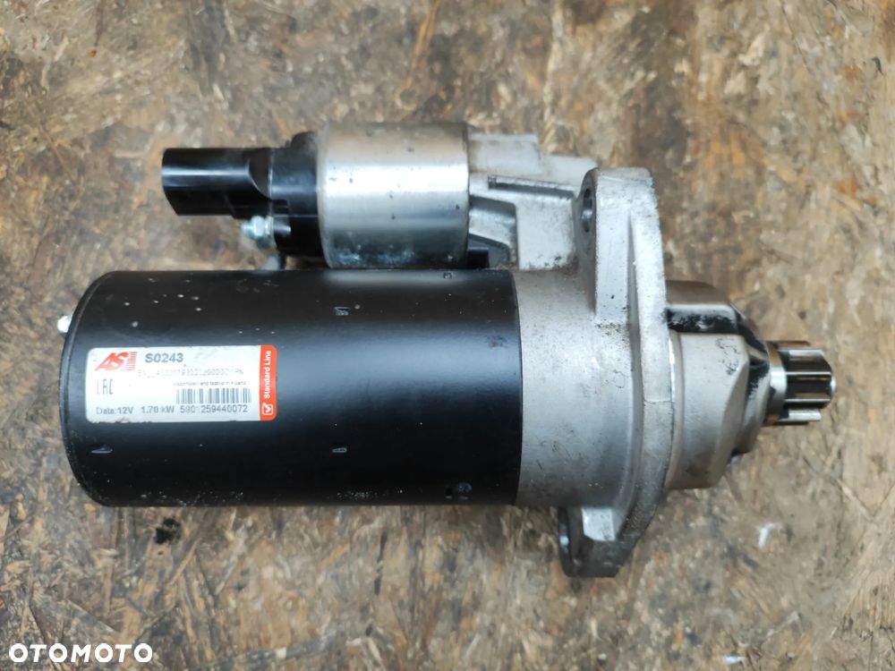 rozrusznik AS 0243 12V 1,7Kw do VW AUDI SEAT SKODA 1,9 / 2,0 tdi, prawie nowy - 2
