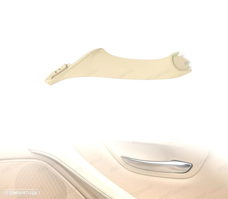 PUXADOR DE PAINEL DE PORTA ESQUERDO BMW SERIE 5 F10 F11 F18 BEGE - 1