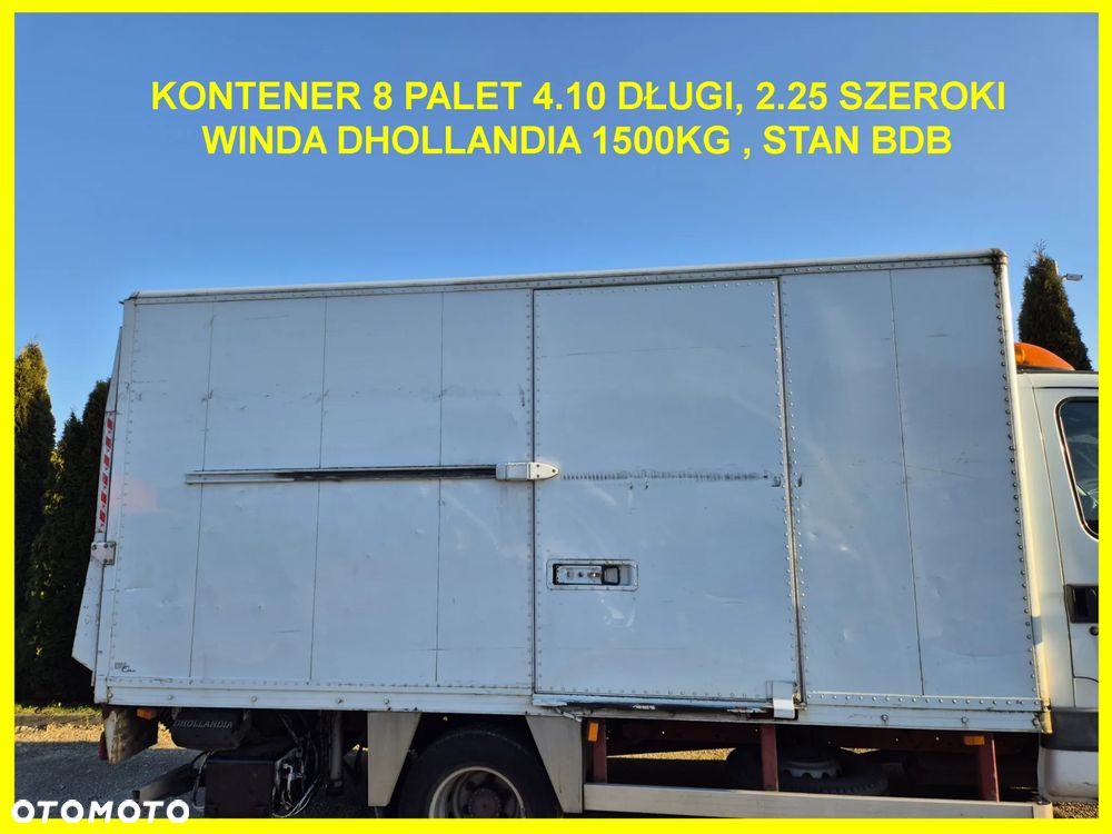 Kontener 8 palet Iveco winda Dhollandia 1500kg, boczne drzwi, stan bdb! - 1