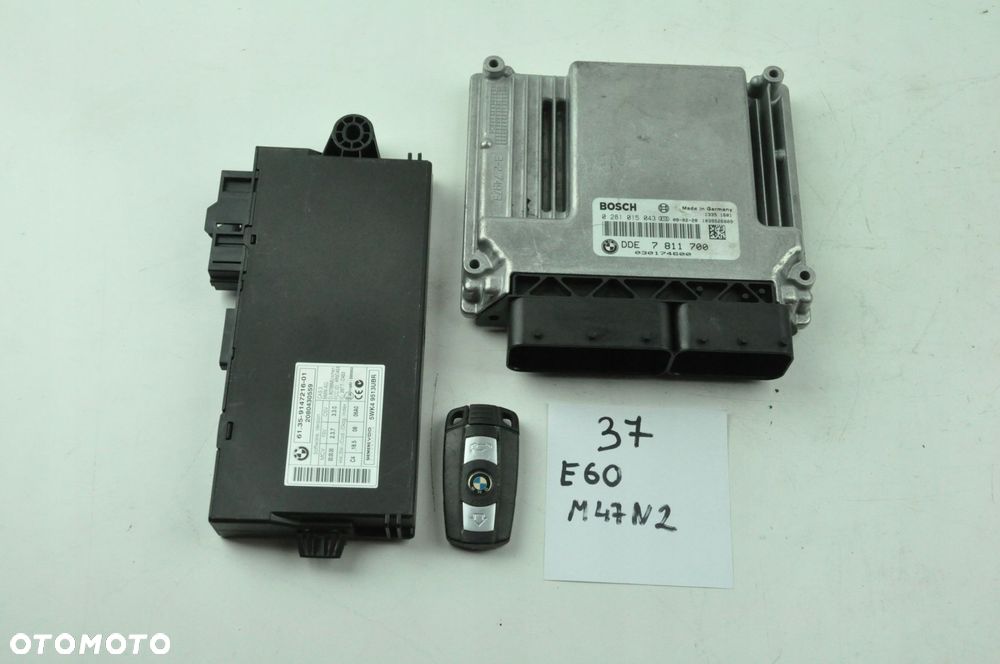 Bmw E60 Komputer Zestaw Startowy N47 Nr 37 - 1