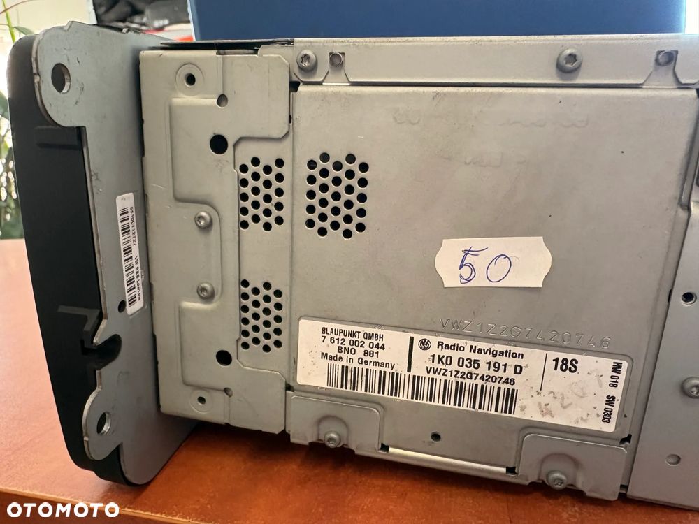 RADIO RADIOODTWARZACZ 1K0035191D VOLKSWAGEN TOURAN LIFT - 4
