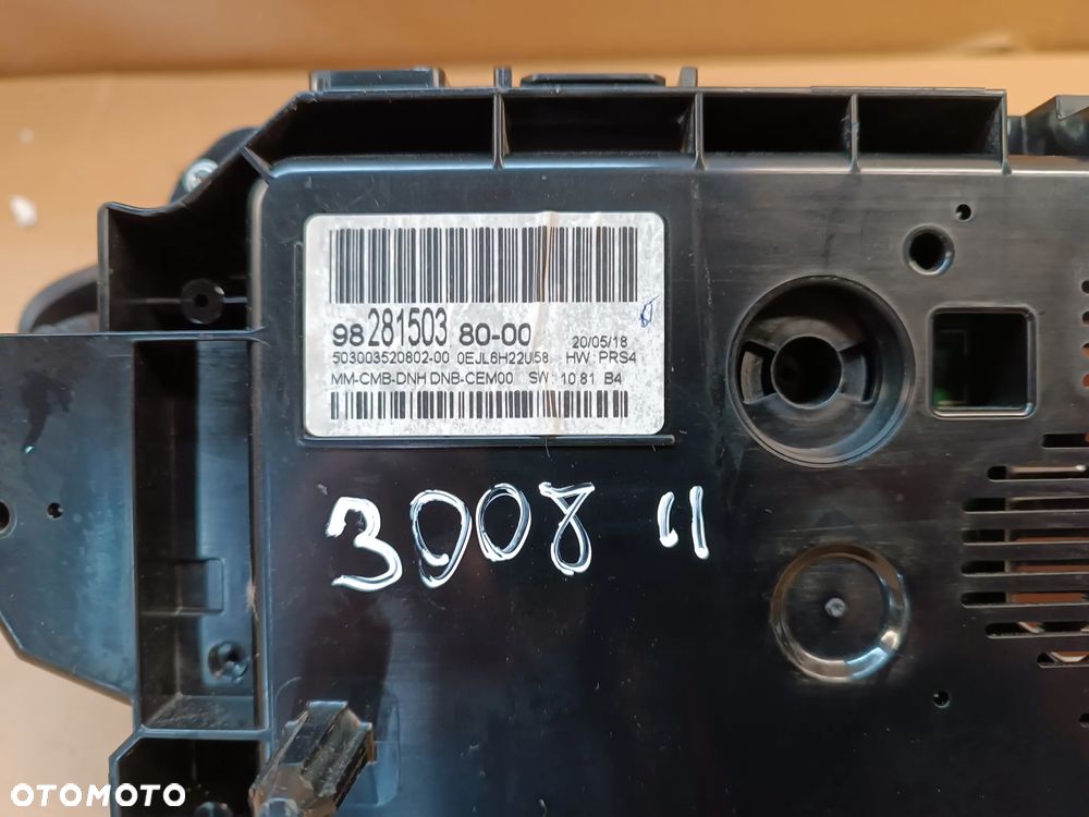 LICZNIK ZEGARY 9828150380 PEUGEOT 3008 II 5008 II - 6