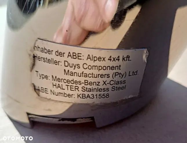 Rura tylna, orurowanie, trzecie światło stopu Mercedes  X klasa - 5