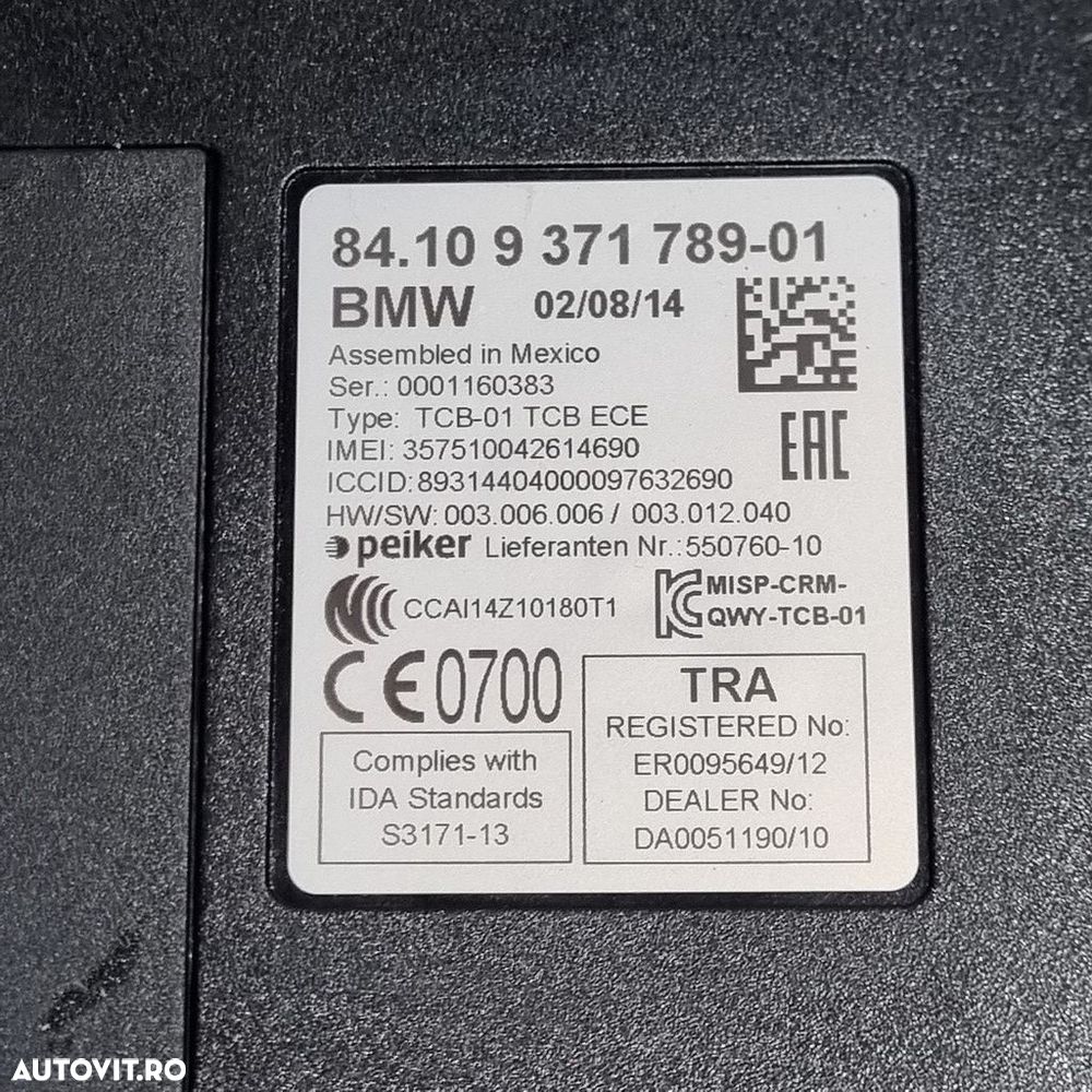 Amplificator audio BMW X3 F25 Facelift 2014 - 2017 (1501) 937178901 - 4