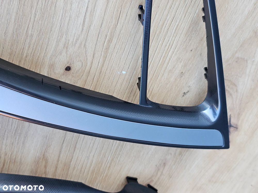 DEKORY DRZWI LISTWY RĄCZKI LEWY PRAWY PRZÓD OPEL ASTRA J SREBRO CARBON - 7