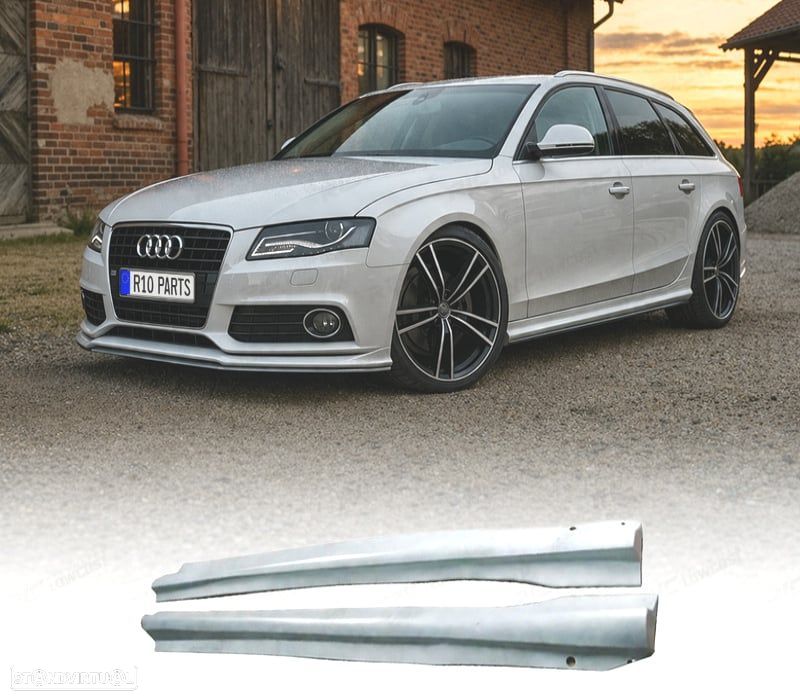 EMBALADEIRAS LATERAIS AUDI A4 B8 08-15 LOOK ABT SPORT - 1