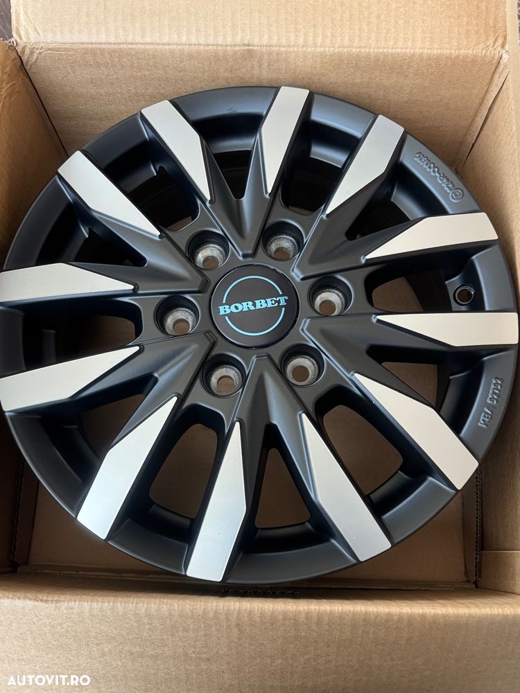 Vând jante aliaj Borbet Mercedes sprinter 6x130 pe 16” - 2