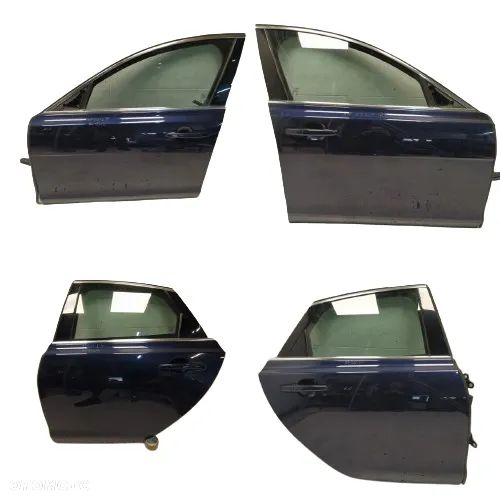 JAGUAR XF X260 DRZWI LEWY PRAWY TYŁ TYLNE PRZÓD PRZEDNIE SZYBY LOGOWANE RAMKA CHROM KLAMKI KOMPLETNE + ZAWIASY ORYGINAŁ - 1