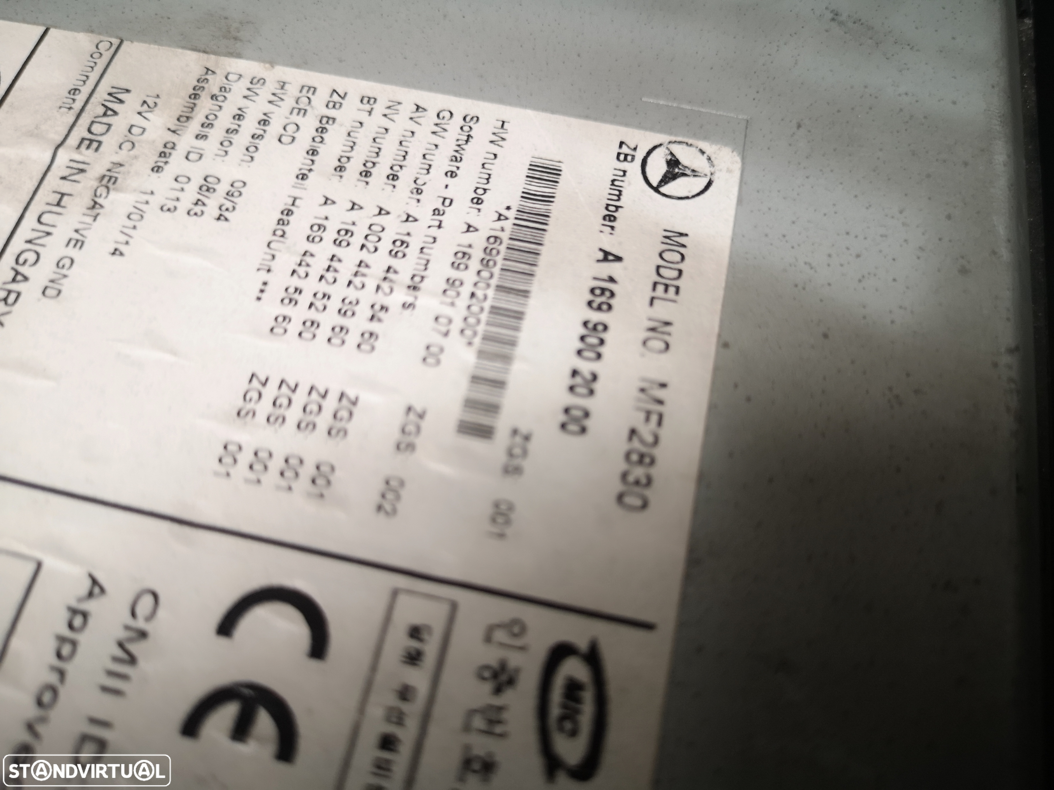 Radio  CD  Media Originais MERCEDES W906 SPRINTER 2006-2017 - 5