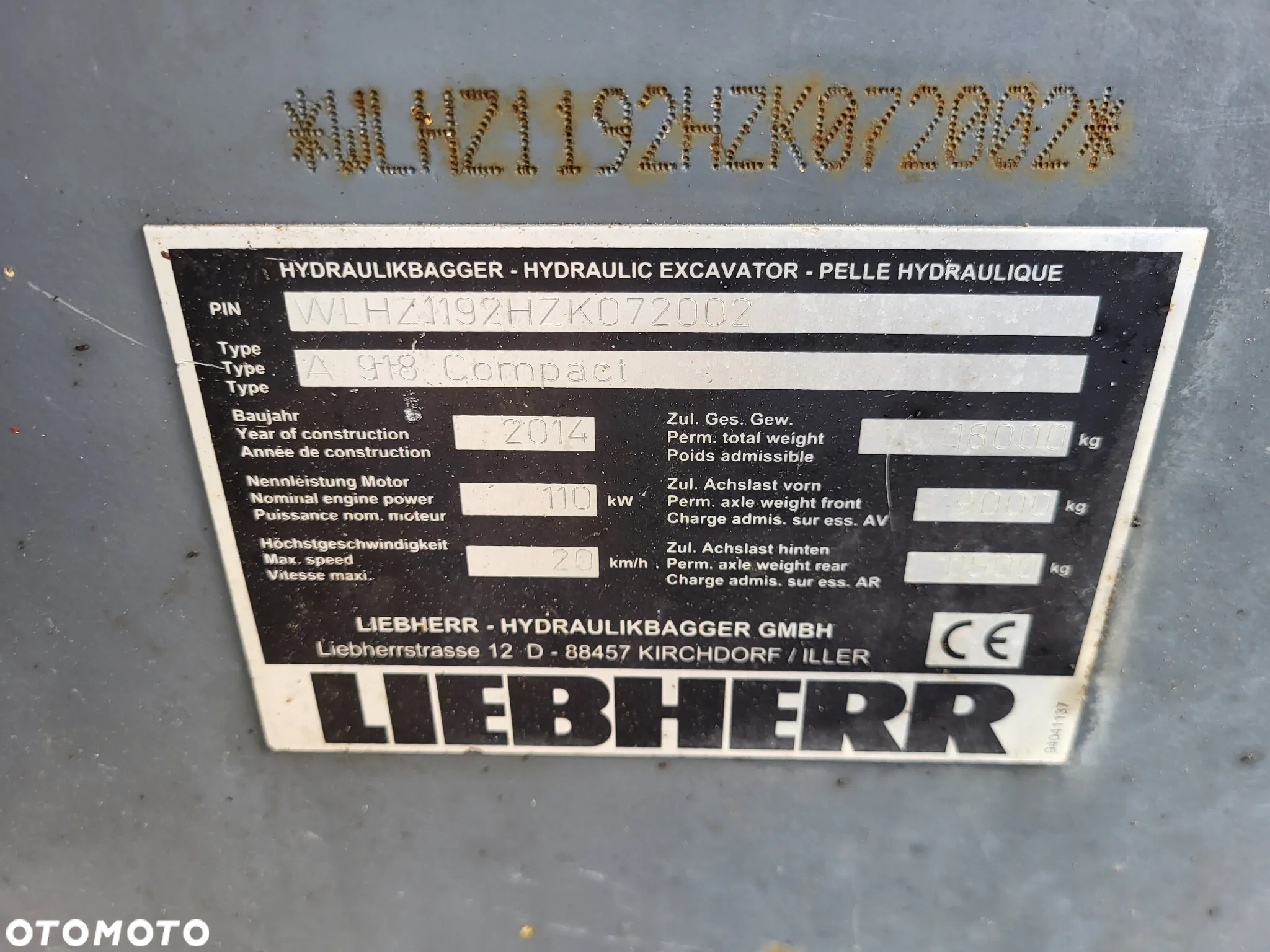 Liebherr A918 Compact / z Niemiec / Stan idealny / - 8
