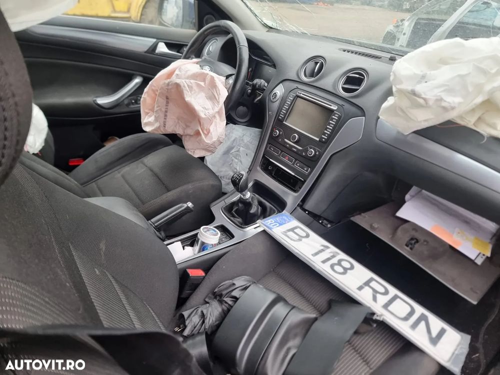 motor fara anexe cutie de viteze  viteza  manuala 6 trepte timonerie turbina pompa inalta injectie kit chit ambreiaj volanta rampa injectoare injector racitor gaze egr clapeta acceleratie etrier calaret fuzeta stanga dreapta fata spate Ford Mondeo MK4 facelift, an 2014, motor 2.0 tdci 140cp cod UFBA, - 5