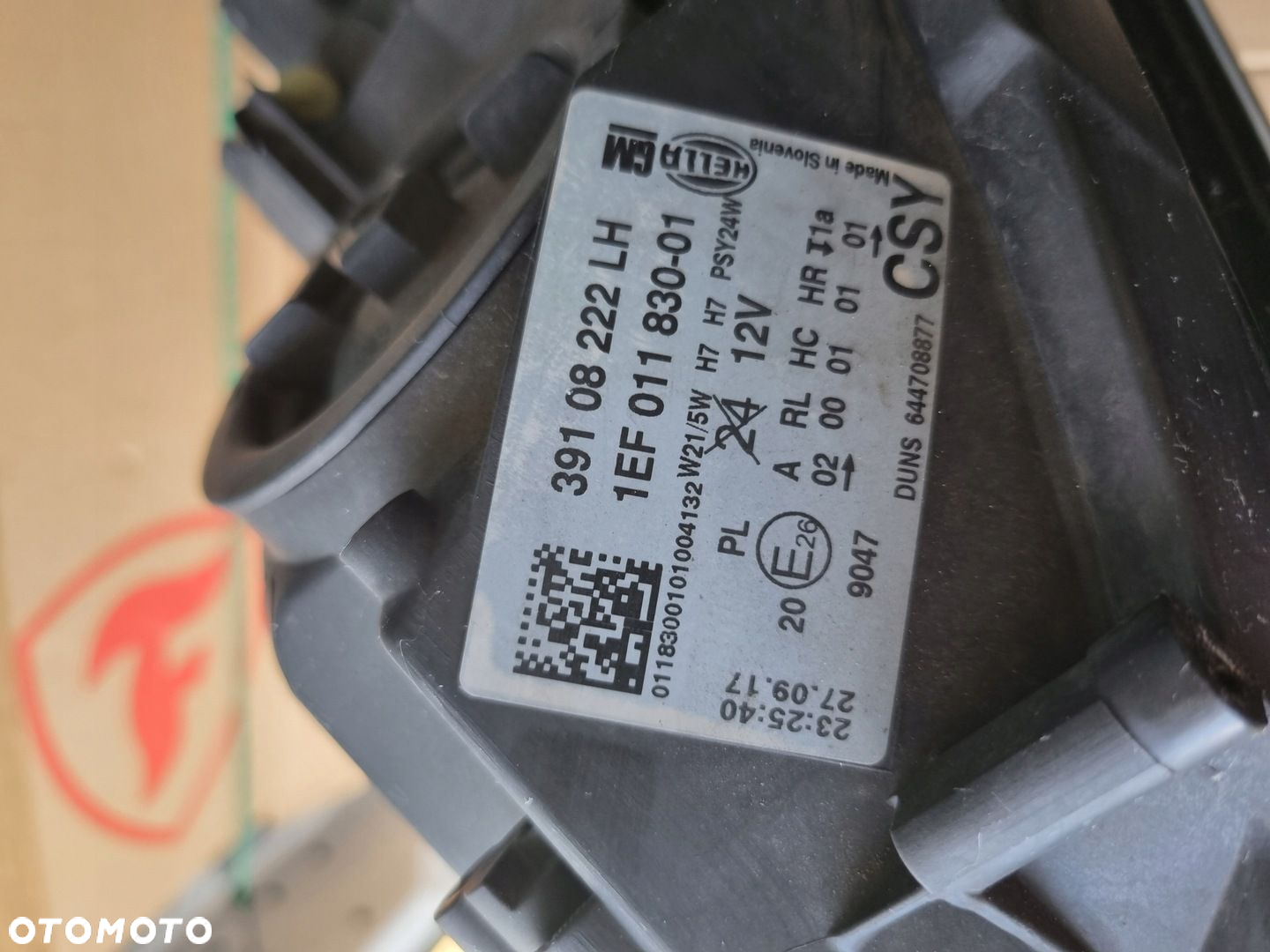 OPEL CORSA E LAMPA LEWA PRZÓD PRZEDNIA ORYGINAŁ 39108222 - 2