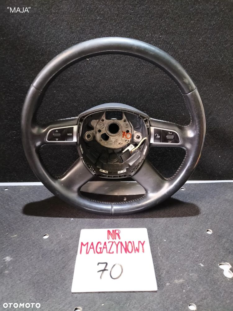 AUDI A4 B8 Q3 A3 Q5 Q7 8K0419091BG 4 RAMIENNA MULTIFUNKCYJNA KIEROWNICA SKÓRZANA SKÓRA ORYGINAŁ - 1