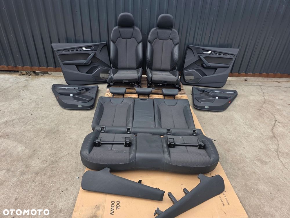 FOTEL FOTELE AUDI Q5 80A FY SKÓRA + ALCANTARA GRZANY PRZÓD EUROPA KOMPLET ! - 1