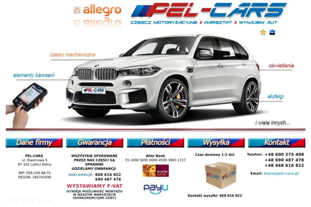 WENTYLATOR CHŁODNICY KLIMATYZACJI BMW E39 3 PINY - 4