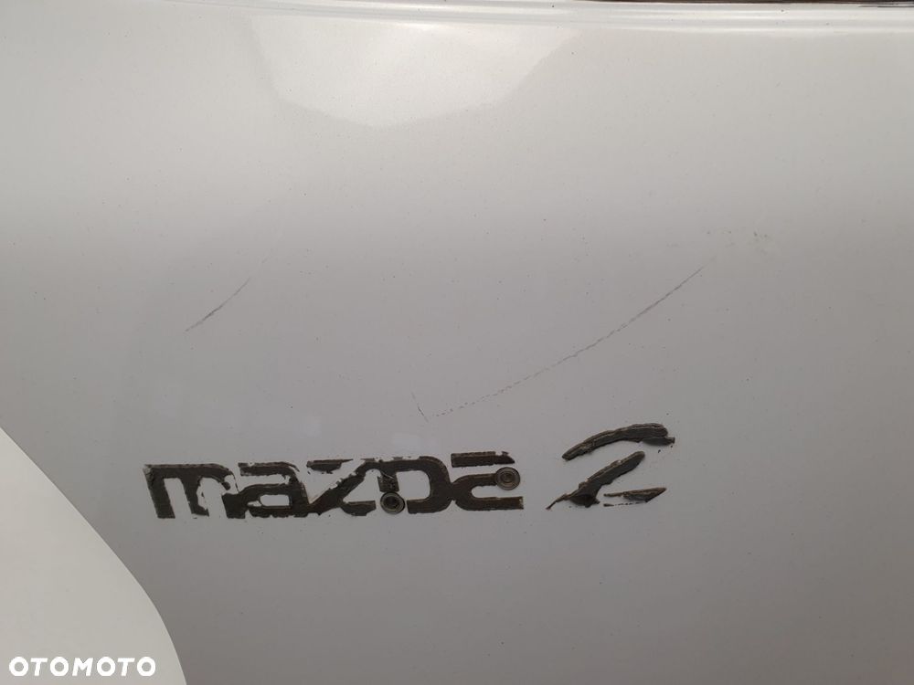 TYLNA KLAPA Mazda2 Mazda 2 III DE 2007-2014 tylnia tył bagażnika biała - 5