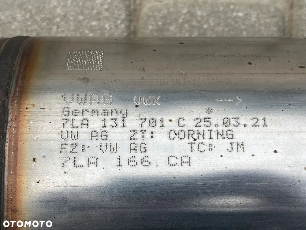 KATALIZATOR FILTR CZĄSTEK STAŁYCH DPF TŁUMIK WYDECH VW T6 LIFT T6.1 2.0 TDI CALIFORNIA CARAVELLE MULTIVAN TRANSPORTER  7LA131780B 7LA131701C 7LA253211 - 8