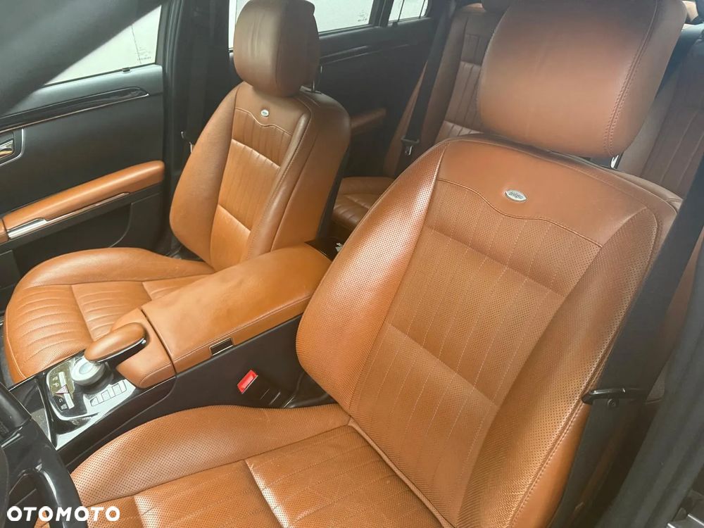 fotel fotele skora skory mercedes w221 long lift designo full europa masaze dynamica wentylowane - 2