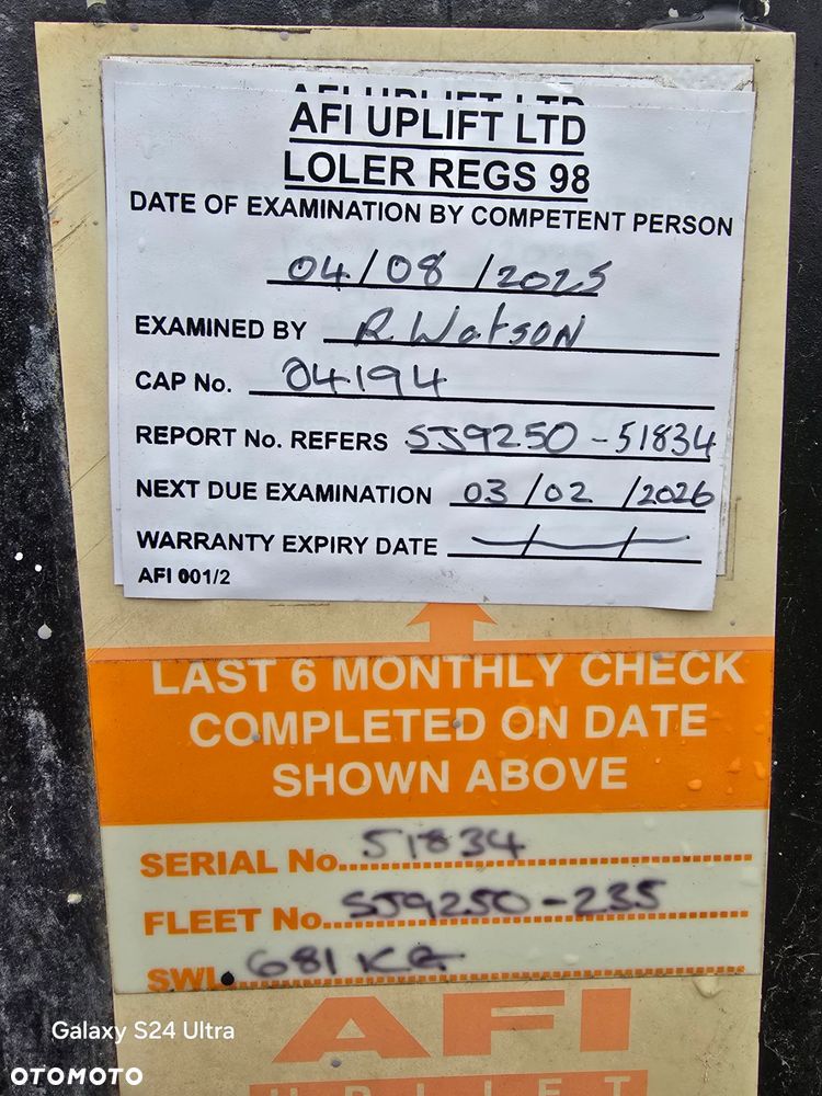 Skyjack Sj 9250 4x4 Diesel 17 metrów Aktualny Tüv - 4