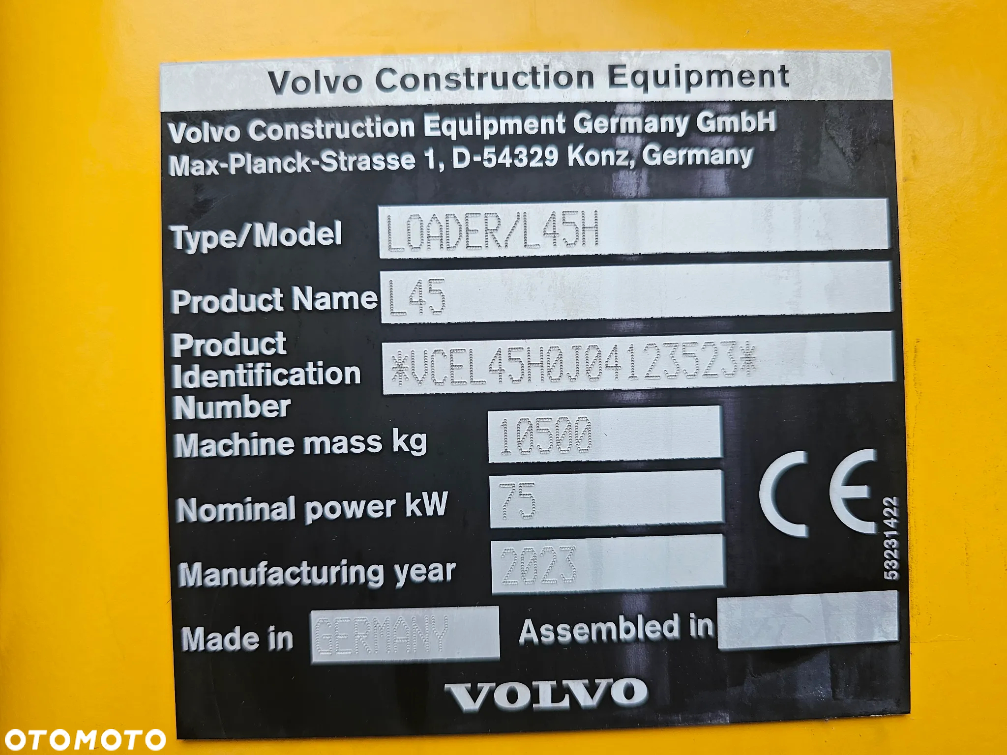 Volvo L45H ŁADOWARKA 10tonowa Salon Polska SERWIS 100% - 8