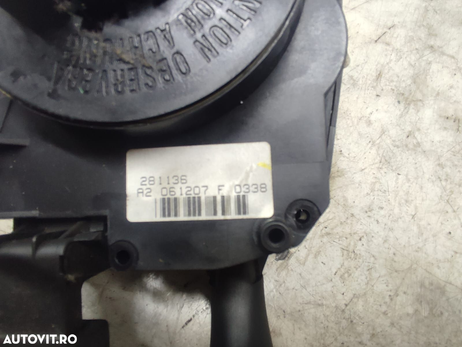 Ansamblu manete spira volan 281136 Peugeot 207 1 [2006 - 2009] 1.6 hd - 3