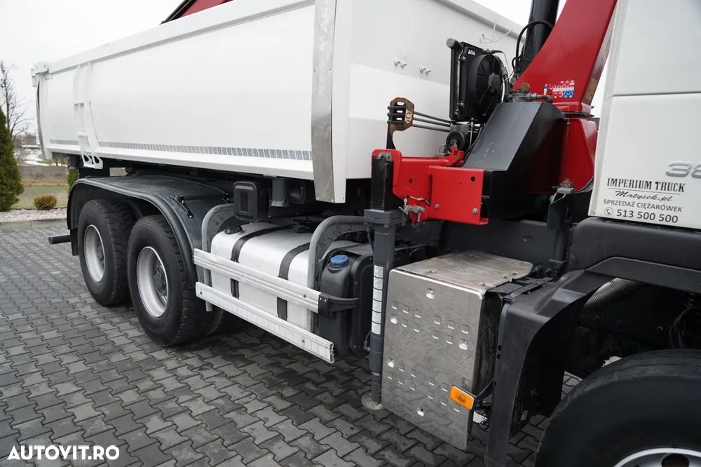 Volvo FMX 380 / 6x4 / BASCULATOR + HDS HMF 1820 K2 / HYDRODOLTA / RADIOCOMANDĂ / GRAPPA / ROTATOR / - 19