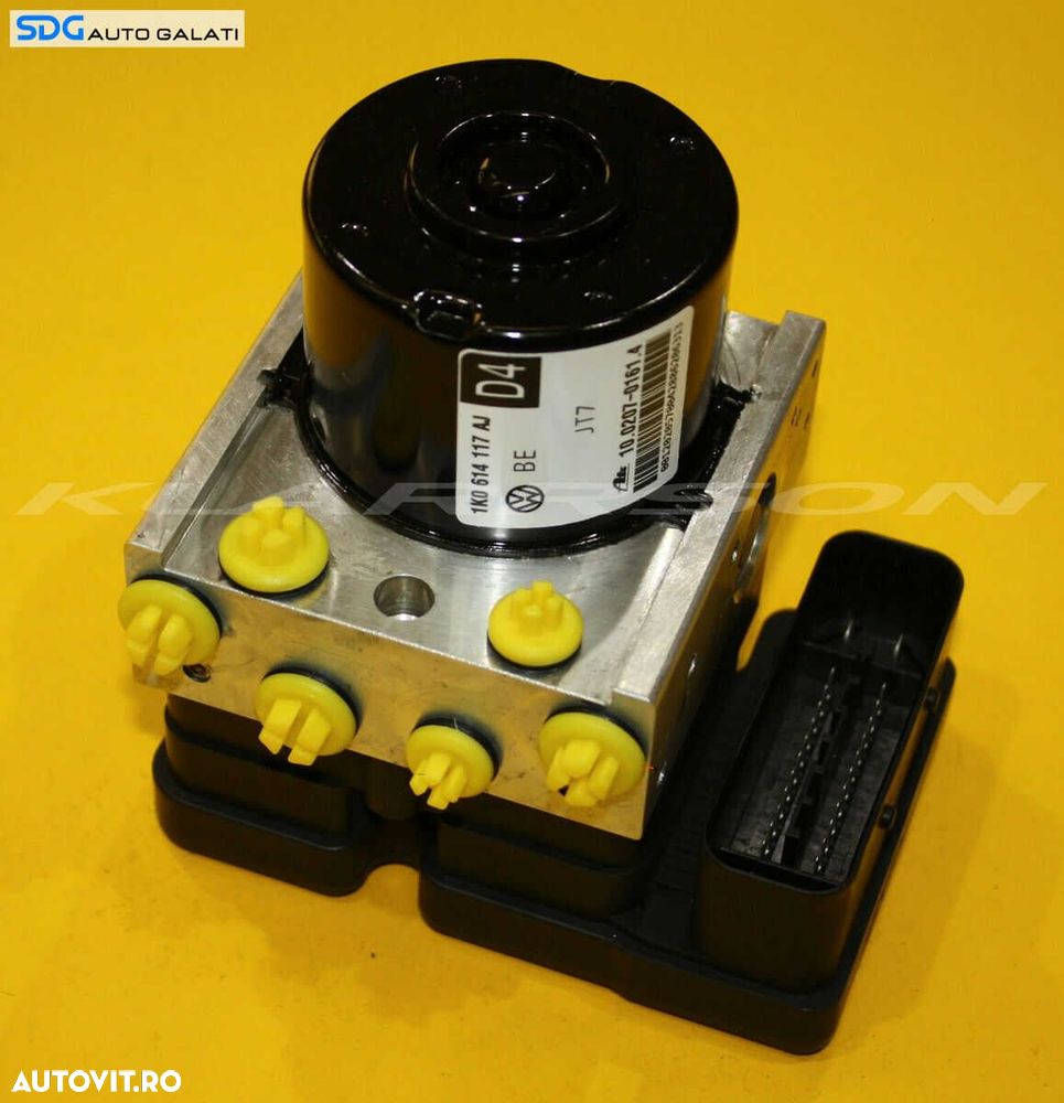 Unitate Modul Calculator Pompa ABS Skoda Octavia 2 1.6 TDI 2004 - 2013 Cod 1K0614117AJ 1K0907379AQ [M7864] - 1