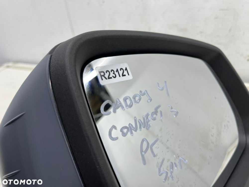 Lusterko VW Caddy 4 IV 2k7 Connect MK3 20r.- PRAWE elektryczne składane podgrzewane 5 pin EU - 9