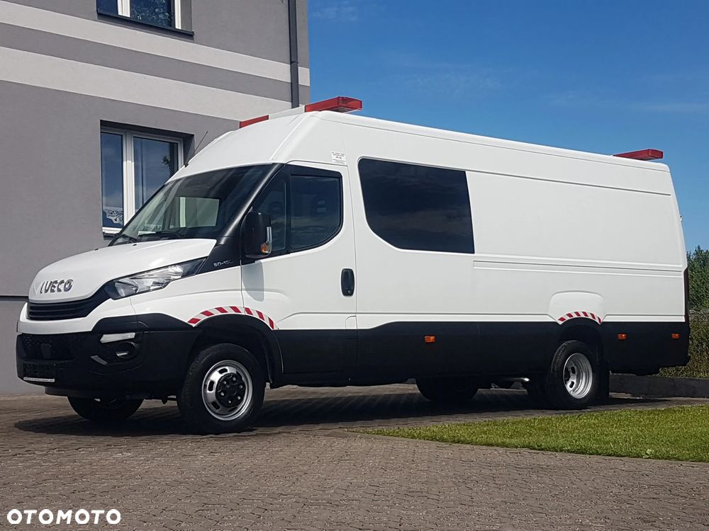 Iveco 50C15 DAILY 7-OSÓB BRYGADÓWKA BLIŹNIAKI MAXI DŁUGI WYSOKI KLIMA BLASZAK VAN FURGON HAK KRAJOWY - 37