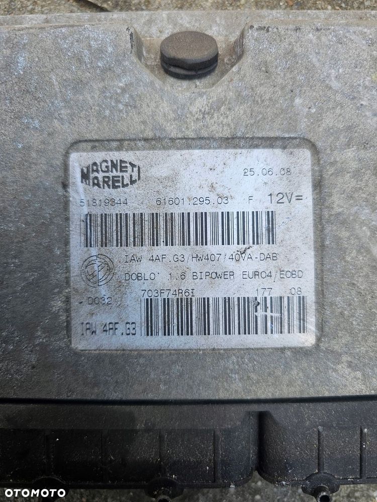 komputer sterownik silnika 51819344 fiat doblo - 2