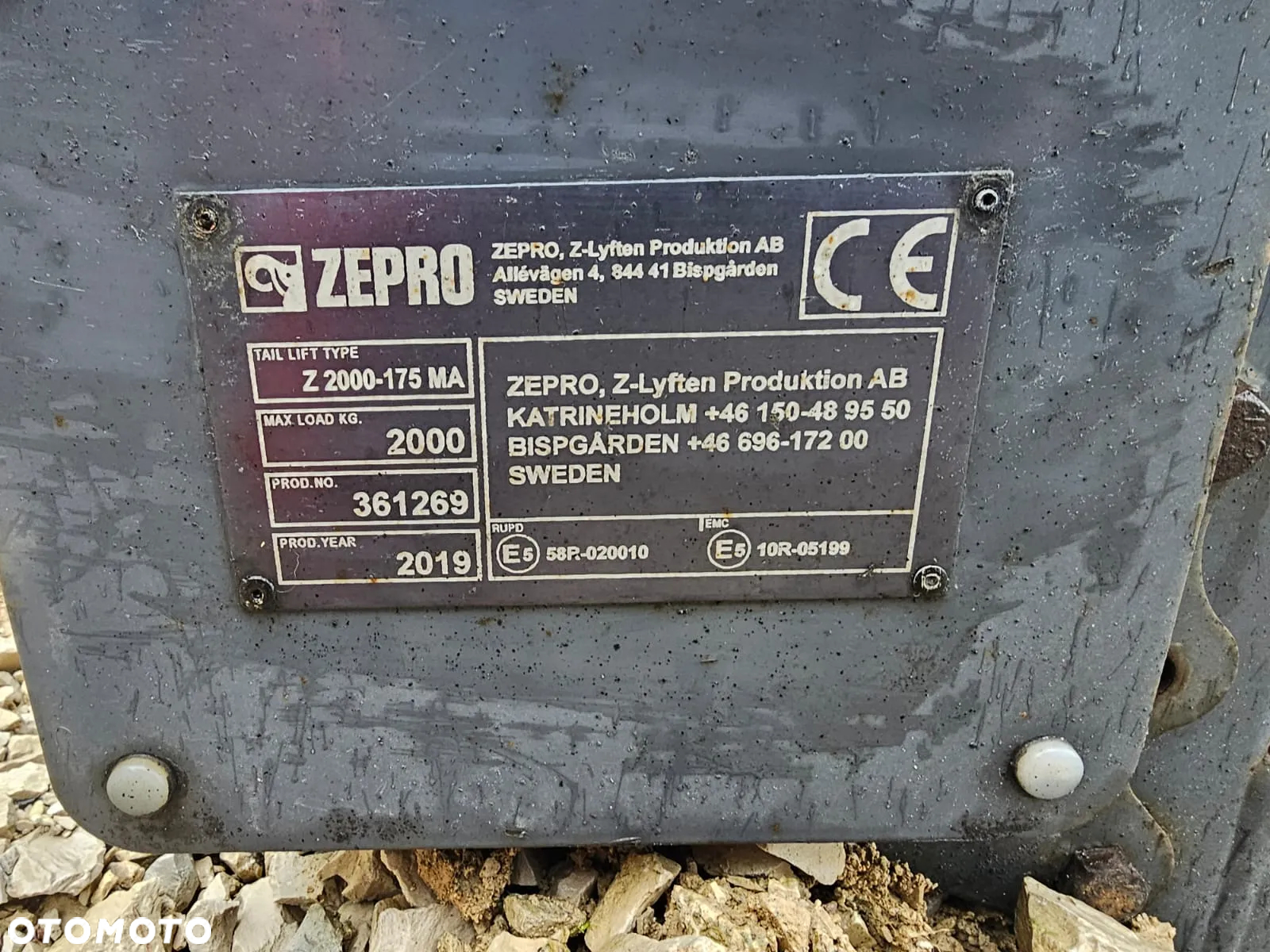 WINDA ZEPRO podramówka VOLVO 85,5cm, 2019rok, 2000kg - 6