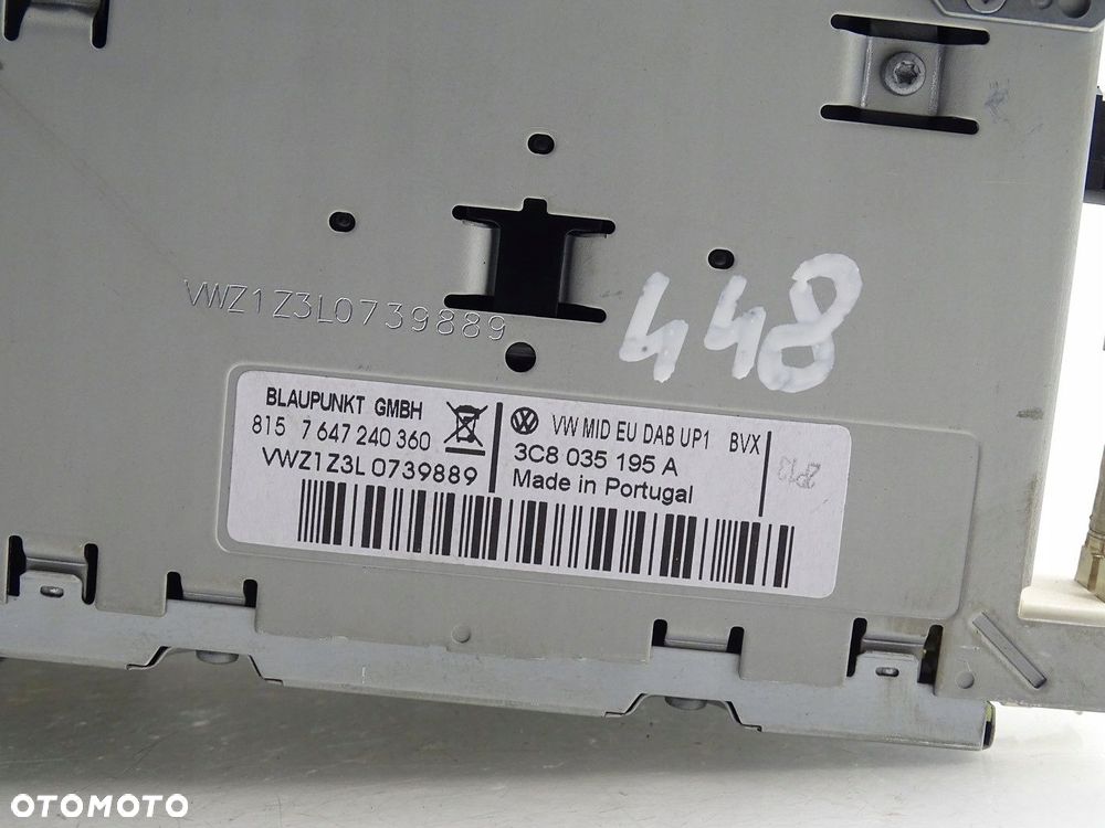 RADIO RADIOODTWARZACZ CD EKRAN WYŚWIETLACZ VW GOLF VI MK6 3C8035195A - 6