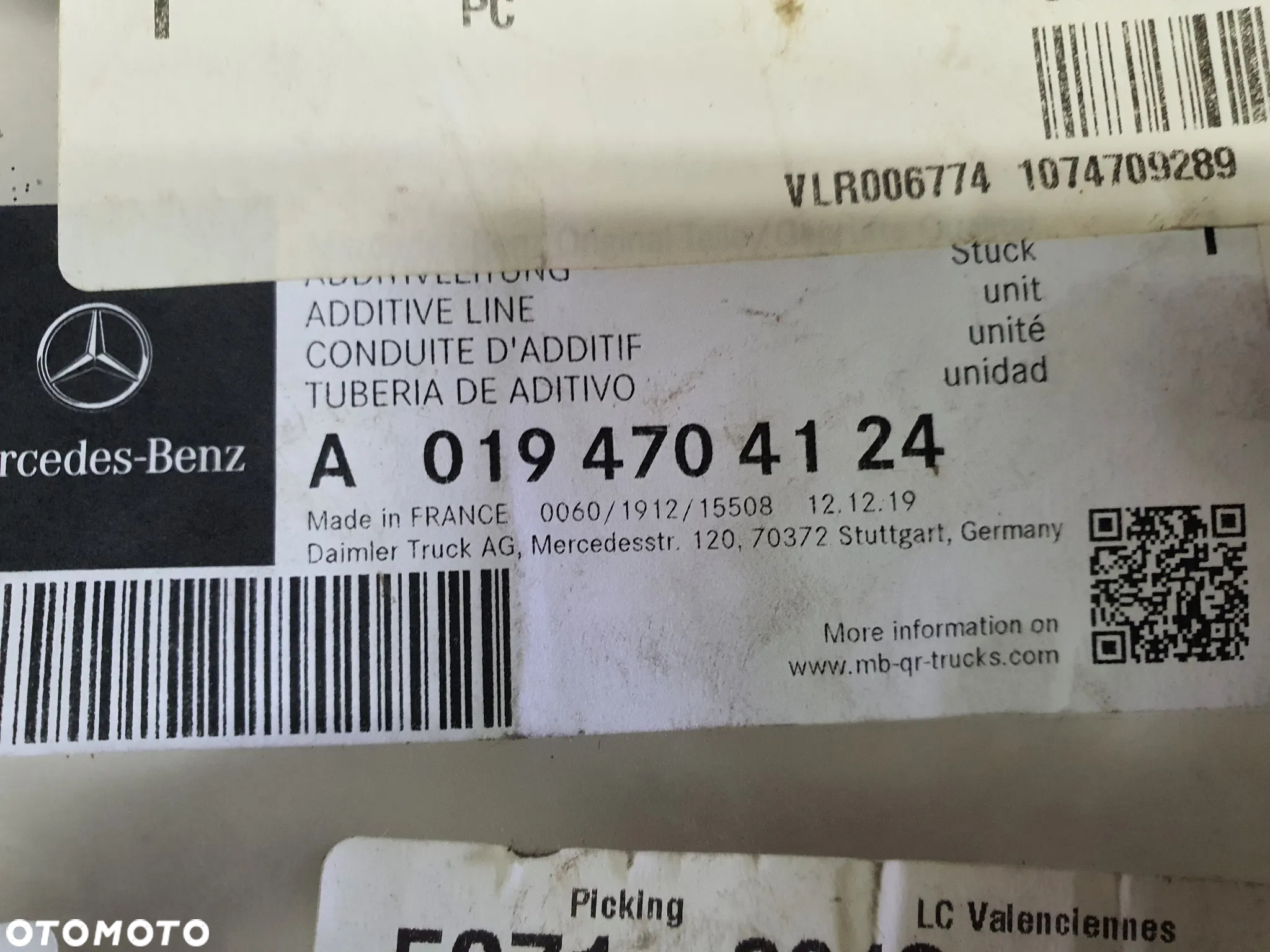 Przewód wiązka AdBlue Mercedes Actros Atego 0194704124 - 4