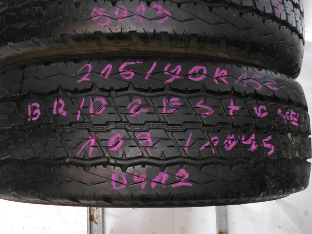 OPONY 215/70R15C BRIDGESTONE DURAVIS R630 DOT 5013 / 0412 11MM - 3