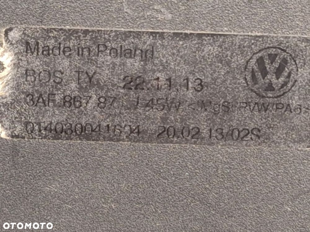 roleta bagaznika vw passat b7 3af kombi 2010-2014 3af867871 orginal demontaz - 5