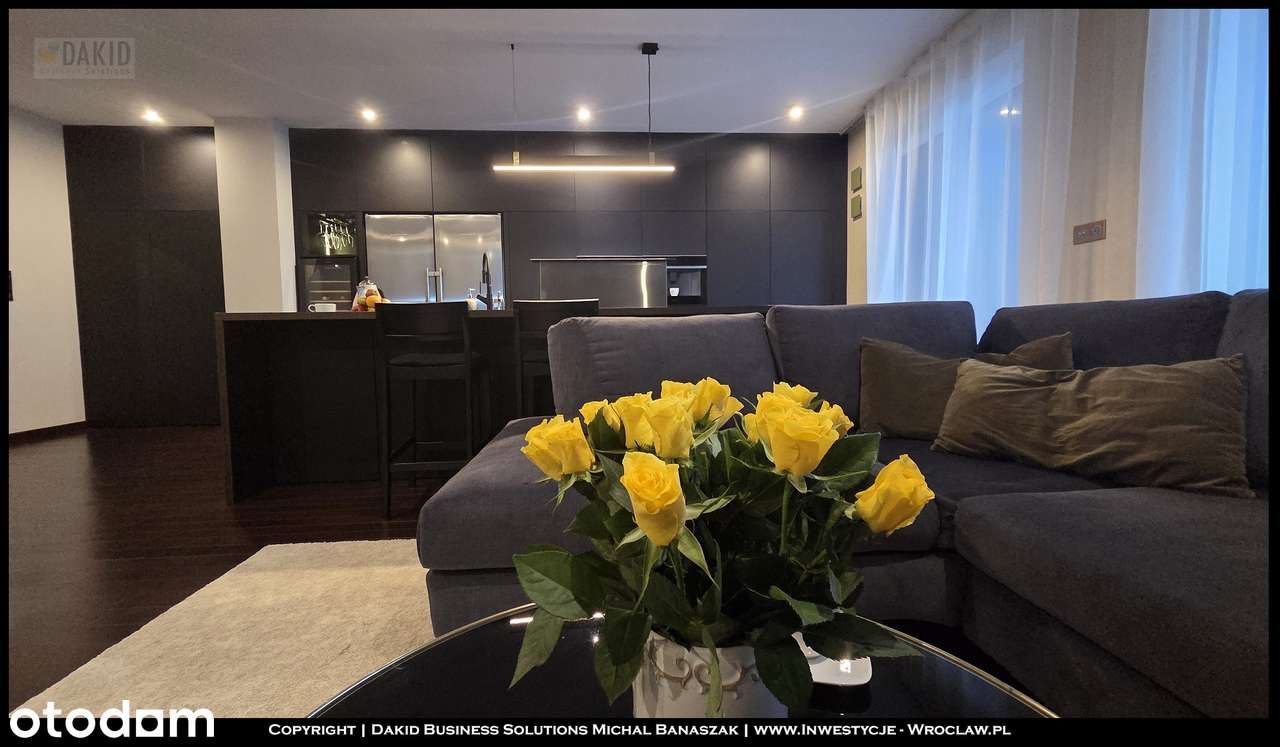 Wrocław-Krzyki-Apartament z tarasem, Salon 41m2, 2 miejsca parking.